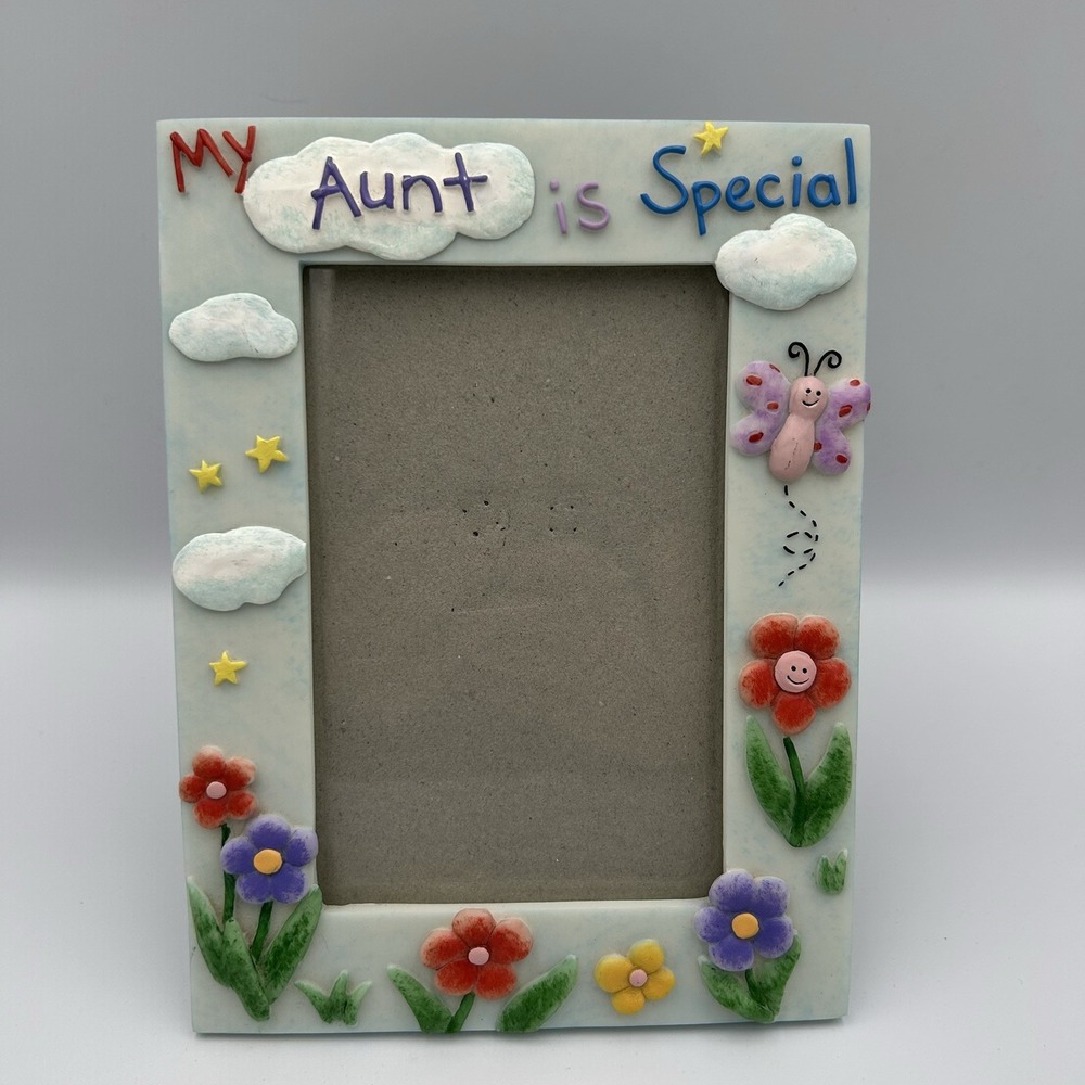 Vintage My Aunt‎ Is Special Picture Frame Floral 3D Russ